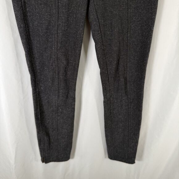 J Crew Pants Women's 00 Grey Skinny Fit Zip Leg Herringbone Print Pockets - Picture 3 of 12